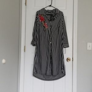 Plus Size 2x Mlle Gabriel Button Down Dres